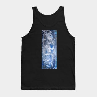 Fluid Abstract Blue Painting Tank Top